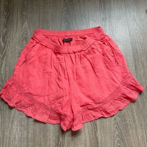 Abercrombie & Fitch Coral Pink Flowy Shorts Small
